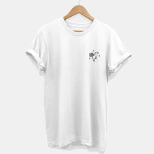 Load image into Gallery viewer, Flying Pig Doodle T-Shirt (Unisex)-Vegan Apparel, Vegan Clothing, Vegan T Shirt, BC3001-Vegan Outfitters-X-Small-White-Vegan Outfitters
