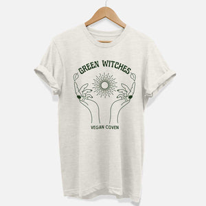 Green Witches T-Shirt (Unisex)-Vegan Apparel, Vegan Clothing, Vegan T Shirt, BC3001-Vegan Outfitters-X-Small-Natural Heather-Vegan Outfitters