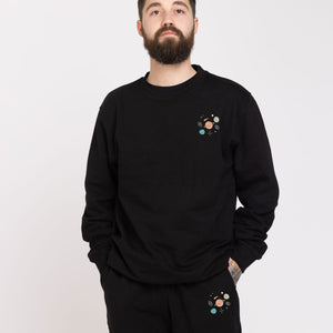 Planets Embroidered Ethical Vegan Sweatshirt (Unisex)