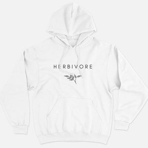 Herbivore Classic Ethical Vegan Hoodie (Unisex)-Vegan Apparel, Vegan Clothing, Vegan Hoodie JH001-Vegan Outfitters-X-Small-White-Vegan Outfitters