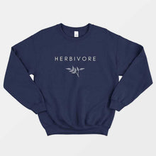 Load image into Gallery viewer, Herbivore Classic Ethical Vegan Sweatshirt (Unisex)-Vegan Apparel, Vegan Clothing, Vegan Sweatshirt, JH030-Vegan Outfitters-X-Small-Navy-Vegan Outfitters