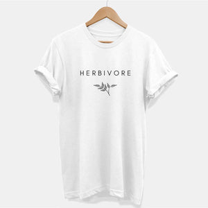 Herbivore Classic Ethical Vegan T-Shirt (Unisex)-Vegan Apparel, Vegan Clothing, Vegan T Shirt, BC3001-Vegan Outfitters-X-Small-White-Vegan Outfitters