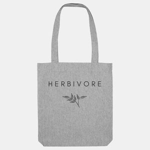 Herbivore Classic Woven Tote Bag, Vegan Gift-Vegan Apparel, Vegan Accessories, Vegan Gift, Vegan Tote Bag-Vegan Outfitters-Heather Grey-Vegan Outfitters
