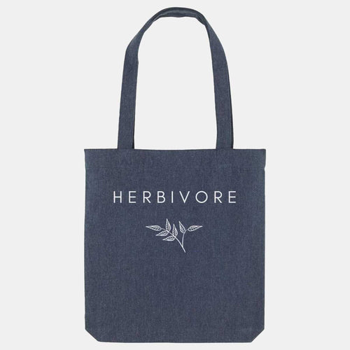Herbivore Classic Woven Tote Bag, Vegan Gift-Vegan Apparel, Vegan Accessories, Vegan Gift, Vegan Tote Bag-Vegan Outfitters-Midnight-Vegan Outfitters