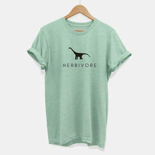 Load image into Gallery viewer, Herbivore Dinosaur Ethical Vegan T-Shirt (Unisex)-Vegan Apparel, Vegan Clothing, Vegan T Shirt, BC3001-Vegan Outfitters-X-Small-Mint-Vegan Outfitters
