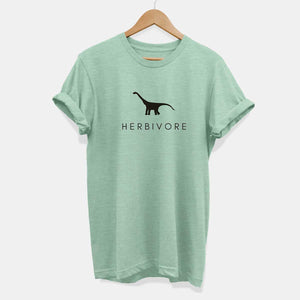 Herbivore Dinosaur Ethical Vegan T-Shirt (Unisex)-Vegan Apparel, Vegan Clothing, Vegan T Shirt, BC3001-Vegan Outfitters-X-Small-Mint-Vegan Outfitters