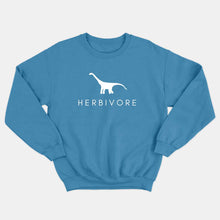 Laden Sie das Bild in den Galerie-Viewer, Herbivore Dinosaur Kids Sweatshirt (Unisex)-Vegan Apparel, Vegan Clothing, Vegan Kids Sweatshirt, JH030B-Vegan Outfitters-3-4 years-Bright Blue-Vegan Outfitters