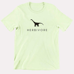 Herbivore Dinosaur Kids T-Shirt (Unisex)-Vegan Apparel, Vegan Clothing, Vegan Kids Shirt, Mini Creator-Vegan Outfitters-3-4 Years-Pastel Green-Vegan Outfitters
