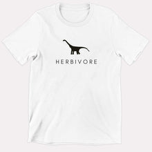 Load image into Gallery viewer, Herbivore Dinosaur Kids T-Shirt (Unisex)-Vegan Apparel, Vegan Clothing, Vegan Kids Shirt, Mini Creator-Vegan Outfitters-3-4 Years-White-Vegan Outfitters