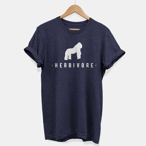 Herbivore Gorilla Ethical Vegan T-Shirt (Unisex)-Vegan Apparel, Vegan Clothing, Vegan T Shirt, BC3001-Vegan Outfitters-X-Small-Navy-Vegan Outfitters