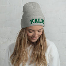 Load image into Gallery viewer, KALE Cuffed Beanie Vegan Beanie, Vegan Gift-Vegan Apparel, Vegan Accessories, Vegan Gift, Vegan Cuffed Beanie, BB45-Vegan Outfitters-Green-Vegan Outfitters