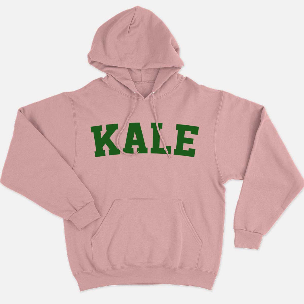 Kale Ethical Vegan Hoodie (Unisex)-Vegan Apparel, Vegan Clothing, Vegan Hoodie JH001-Vegan Outfitters-X-Small-Pink-Vegan Outfitters