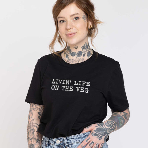 T-shirt Livin' Life On The Veg (unisexe)