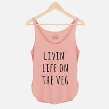 Load image into Gallery viewer, Livin&#39; Life on The Veg Women&#39;s Festival Tank-Vegan Apparel, Vegan Clothing, Vegan Tank Top, NL5033-Vegan Outfitters-X-Small-Pink Salt-Vegan Outfitters