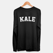 Load image into Gallery viewer, Long Sleeve Kale Ethical Vegan T-Shirt (Mens)-Vegan Apparel, Vegan Clothing, Vegan Long Sleeve T Shirt, Shuffler-Vegan Outfitters-Small-Black-Vegan Outfitters