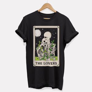 Le T-shirt végétalien du Tarot des Amoureux (Unisexe)