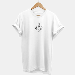 Mystical Veg Doodle T-Shirt (Unisex)-Vegan Apparel, Vegan Clothing, Vegan T Shirt, BC3001-Vegan Outfitters-X-Small-White-Vegan Outfitters