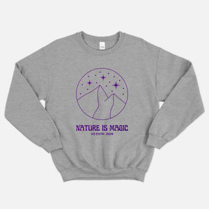 Nature Is Magic Sweatshirt (Unisex)-Vegan Apparel, Vegan Clothing, Vegan Sweatshirt, JH030-Vegan Outfitters-X-Small-Grey-Vegan Outfitters