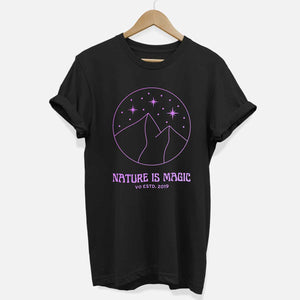 Nature Is Magic T-Shirt (Unisex)-Vegan Apparel, Vegan Clothing, Vegan T Shirt, BC3001-Vegan Outfitters-X-Small-Black-Vegan Outfitters