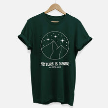 Load image into Gallery viewer, Nature Is Magic T-Shirt (Unisex)-Vegan Apparel, Vegan Clothing, Vegan T Shirt, BC3001-Vegan Outfitters-X-Small-Forest Green-Vegan Outfitters