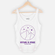 Load image into Gallery viewer, Nature Is Magic Women&#39;s Festival Tank-Vegan Apparel, Vegan Clothing, Vegan Tank Top, NL5033-Vegan Outfitters-X-Small-White-Vegan Outfitters