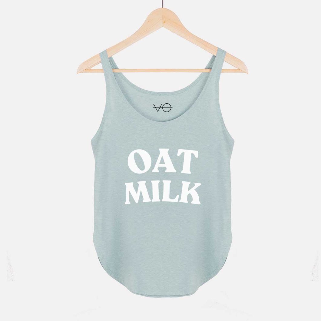 Oat Milk Women's Festival Tank-Vegan Apparel, Vegan Clothing, Vegan Tank Top, NL5033-Vegan Outfitters-X-Small-Green Tea-Vegan Outfitters