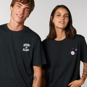 Oat Of This World T-Shirt (Unisex)-Vegan Apparel, Vegan Clothing, Vegan T Shirt, BC3001-Vegan Outfitters-X-Small-Black-Vegan Outfitters