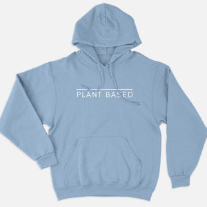 Plant Based Ethical Vegan Hoodie (Unisex)-Vegan Apparel, Vegan Clothing, Vegan Hoodie JH001-Vegan Outfitters-X-Small-Blue-Vegan Outfitters