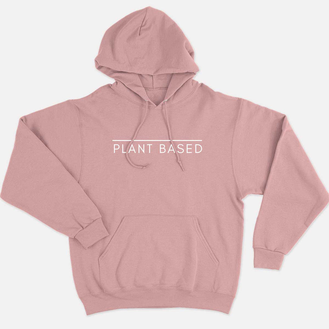 Plant Based Ethical Vegan Hoodie (Unisex)-Vegan Apparel, Vegan Clothing, Vegan Hoodie JH001-Vegan Outfitters-X-Small-Pink-Vegan Outfitters