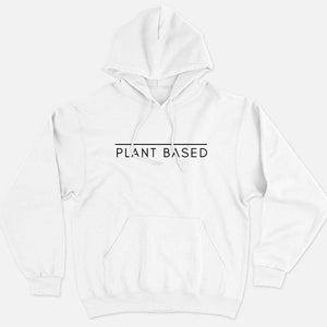 Plant Based Ethical Vegan Hoodie (Unisex)-Vegan Apparel, Vegan Clothing, Vegan Hoodie JH001-Vegan Outfitters-X-Small-White-Vegan Outfitters