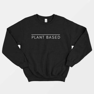 Plant Based Ethical Vegan Sweatshirt (Unisex)-Vegan Apparel, Vegan Clothing, Vegan Sweatshirt, JH030-Vegan Outfitters-X-Small-Black-Vegan Outfitters