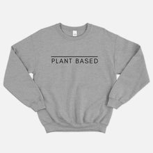 Laden Sie das Bild in den Galerie-Viewer, Plant Based Ethical Vegan Sweatshirt (Unisex)-Vegan Apparel, Vegan Clothing, Vegan Sweatshirt, JH030-Vegan Outfitters-X-Small-Grey-Vegan Outfitters