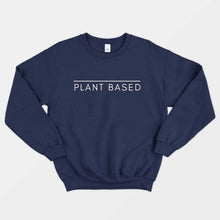 Laden Sie das Bild in den Galerie-Viewer, Plant Based Ethical Vegan Sweatshirt (Unisex)-Vegan Apparel, Vegan Clothing, Vegan Sweatshirt, JH030-Vegan Outfitters-X-Small-Navy-Vegan Outfitters