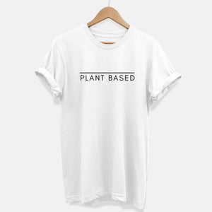 Plant Based Ethical Vegan T-Shirt (Unisex)-Vegan Apparel, Vegan Clothing, Vegan T Shirt, BC3001-Vegan Outfitters-X-Small-White-Vegan Outfitters