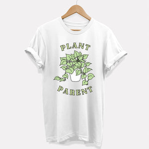 Plant Parent T-Shirt (Unisex)-Vegan Apparel, Vegan Clothing, Vegan T Shirt, BC3001-Vegan Outfitters-X-Small-White-Vegan Outfitters