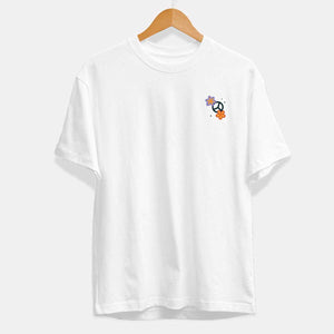 Plants For Peace T-Shirt (Unisex)-Vegan Apparel, Vegan Clothing, Vegan T Shirt, BC3001-Vegan Outfitters-X-Small-White-Vegan Outfitters