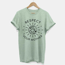 Laden Sie das Bild in den Galerie-Viewer, Respect Your Mother Ethical Vegan T-Shirt (Unisex)-Vegan Apparel, Vegan Clothing, Vegan T Shirt, BC3001-Vegan Outfitters-X-Small-Mint-Vegan Outfitters
