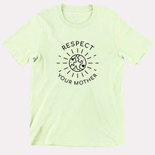 Charger l&#39;image dans la galerie, Respect Your Mother Kids T-Shirt (Unisex)-Vegan Apparel, Vegan Clothing, Vegan Kids Shirt, Mini Creator-Vegan Outfitters-3-4 Years-Pastel Green-Vegan Outfitters