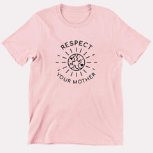 Charger l&#39;image dans la galerie, Respect Your Mother Kids T-Shirt (Unisex)-Vegan Apparel, Vegan Clothing, Vegan Kids Shirt, Mini Creator-Vegan Outfitters-3-4 Years-Pastel Pink-Vegan Outfitters