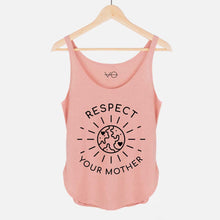 Load image into Gallery viewer, Respect Your Mother Women&#39;s Festival Tank-Vegan Apparel, Vegan Clothing, Vegan Tank Top, NL5033-Vegan Outfitters-X-Small-Pink Salt-Vegan Outfitters