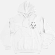 Load image into Gallery viewer, Save The Chubby Unicorns Corner Hoodie (Unisex)-Vegan Apparel, Vegan Clothing, Vegan Hoodie JH001-Vegan Outfitters-X-Small-White-Vegan Outfitters
