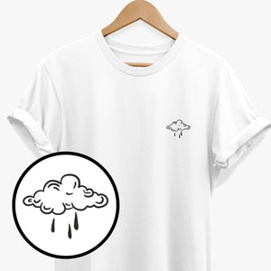 Silver Lining Doodle T-Shirt (Unisex)-Vegan Apparel, Vegan Clothing, Vegan T Shirt, BC3001-Vegan Outfitters-X-Small-White-Vegan Outfitters