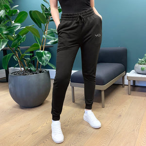 Slim Fit VO Embroidered Joggers (Unisex)-Vegan Apparel, Vegan Clothing, Vegan Joggers, JH074-Vegan Outfitters-Small-Charcoal-Vegan Outfitters