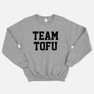 Team Tofu Ethical Vegan Sweatshirt (Unisex)-Vegan Apparel, Vegan Clothing, Vegan Sweatshirt, JH030-Vegan Outfitters-X-Small-Grey-Vegan Outfitters