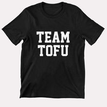 Load image into Gallery viewer, Team Tofu Kids T-Shirt (Unisex)-Vegan Apparel, Vegan Clothing, Vegan Kids Shirt, Mini Creator-Vegan Outfitters-3-4 Years-Black-Vegan Outfitters