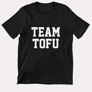 Team Tofu Kids T-Shirt (Unisex)-Vegan Apparel, Vegan Clothing, Vegan Kids Shirt, Mini Creator-Vegan Outfitters-3-4 Years-Black-Vegan Outfitters