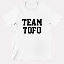 Load image into Gallery viewer, Team Tofu Kids T-Shirt (Unisex)-Vegan Apparel, Vegan Clothing, Vegan Kids Shirt, Mini Creator-Vegan Outfitters-3-4 Years-White-Vegan Outfitters