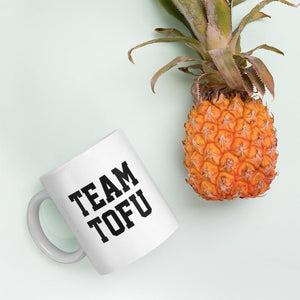 Team Tofu Vegan Mug, Vegan Gift-Vegan Apparel, Vegan Accessories, Vegan Gift, Vegan Mug, 11oz White Ceramic-Vegan Outfitters-Vegan Outfitters