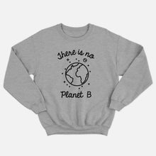 Laden Sie das Bild in den Galerie-Viewer, There Is No Planet B Ethical Vegan Sweatshirt (Unisex)-Vegan Apparel, Vegan Clothing, Vegan Sweatshirt, JH030-Vegan Outfitters-X-Small-Grey-Vegan Outfitters