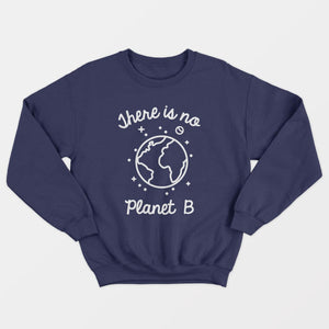 There Is No Planet B Ethical Vegan Sweatshirt (Unisex)-Vegan Apparel, Vegan Clothing, Vegan Sweatshirt, JH030-Vegan Outfitters-X-Small-Navy-Vegan Outfitters